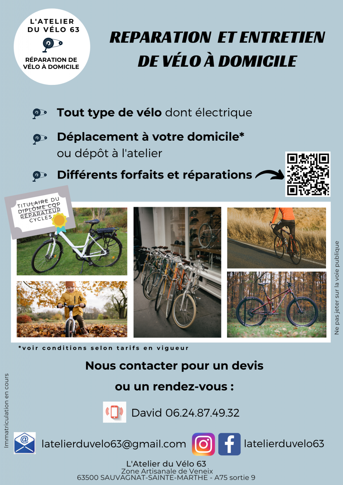 Velo discount a domicile